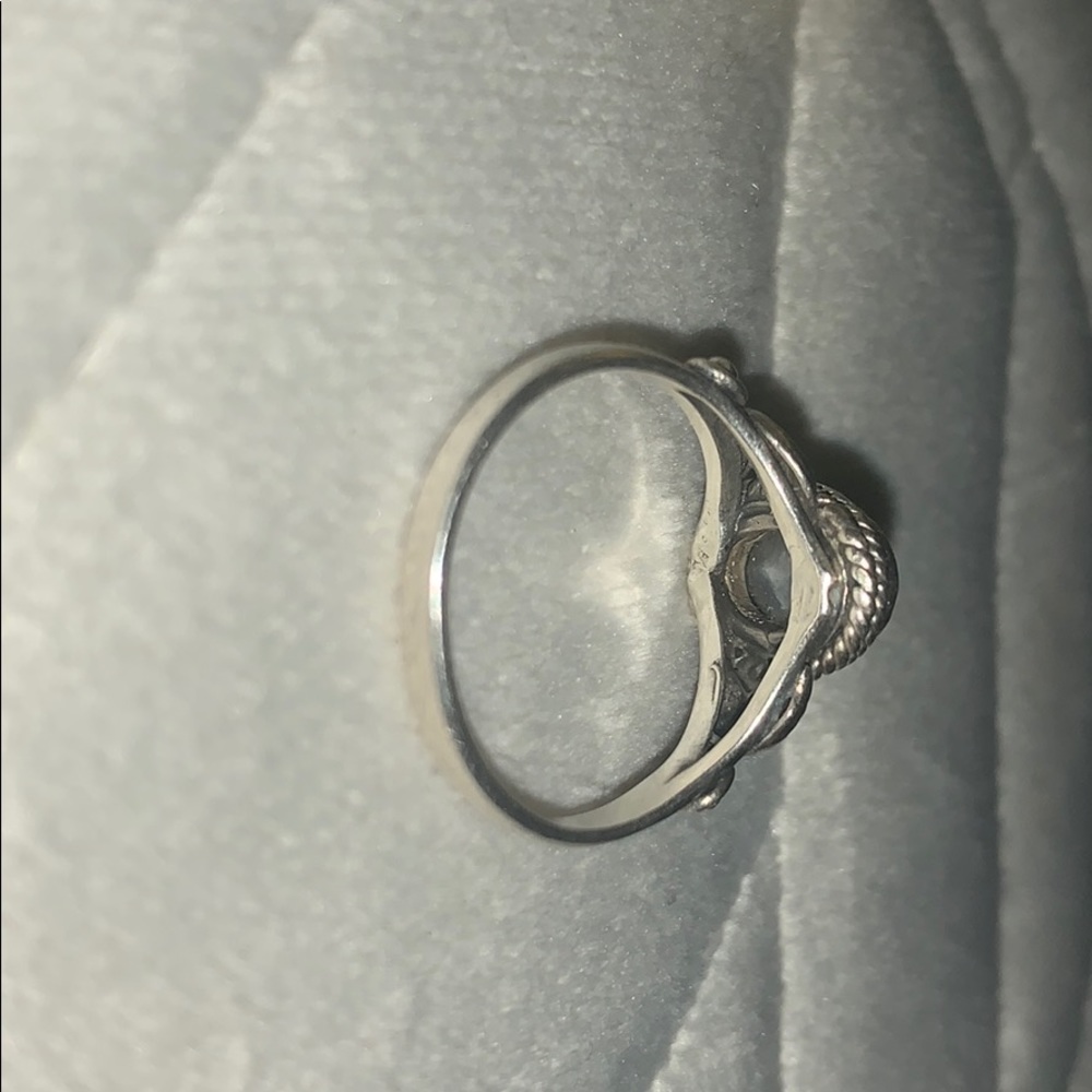 HANDMADE *MOONSTONE* SILVER RING - Picture 5 of 5